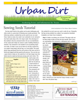 June 2019 Urban Dirt Newsletter Cover