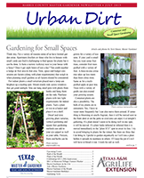 July 2019 Urban Dirt Newsletter Cover
